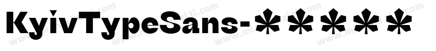 KyivTypeSans字体转换
