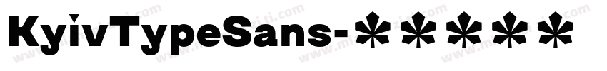 KyivTypeSans字体转换