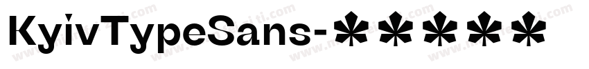 KyivTypeSans字体转换