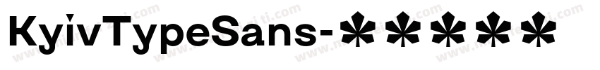 KyivTypeSans字体转换