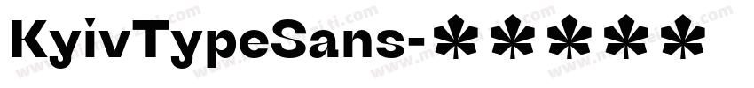 KyivTypeSans字体转换