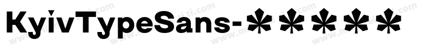 KyivTypeSans字体转换