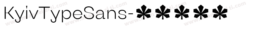 KyivTypeSans字体转换