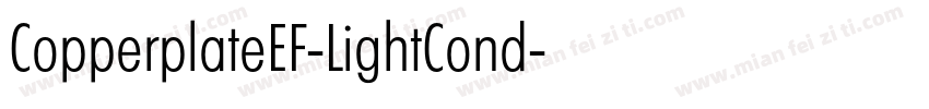 CopperplateEF-LightCond字体转换