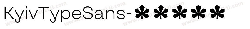 KyivTypeSans字体转换