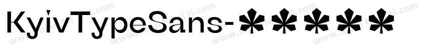 KyivTypeSans字体转换