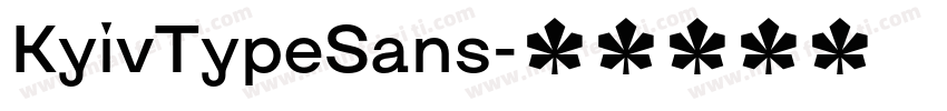 KyivTypeSans字体转换