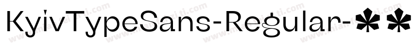 KyivTypeSans-Regular字体转换