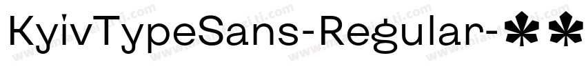 KyivTypeSans-Regular字体转换