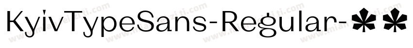 KyivTypeSans-Regular字体转换