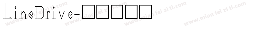LineDrive字体转换