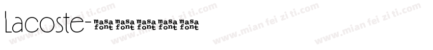 Lacoste字体转换