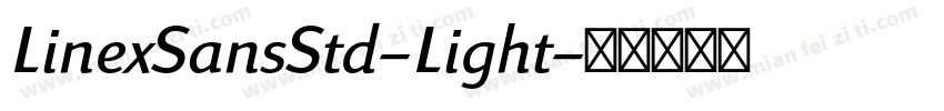 LinexSansStd-Light字体转换