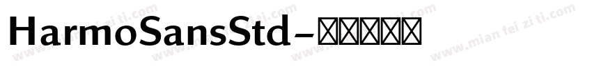 HarmoSansStd字体转换