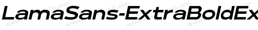 LamaSans-ExtraBoldExpanded字体转换
