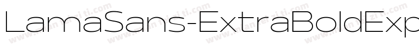 LamaSans-ExtraBoldExpanded字体转换