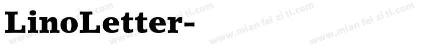 LinoLetter字体转换