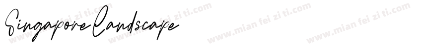 SingaporeLandscape字体转换