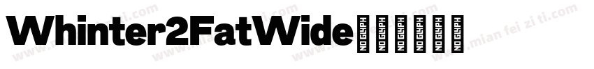 Whinter2FatWide字体转换