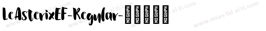 LeAsterixEF-Regular字体转换