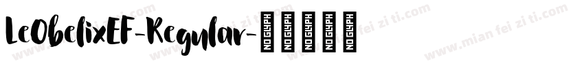 LeObelixEF-Regular字体转换