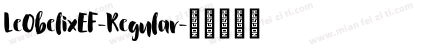 LeObelixEF-Regular字体转换