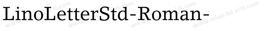 LinoLetterStd-Roman字体转换