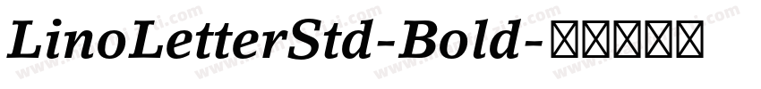 LinoLetterStd-Bold字体转换