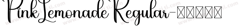 PinkLemonadeRegular字体转换