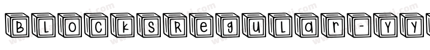 BlocksRegular-YyeL字体转换