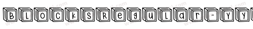 BlocksRegular-YyeL字体转换