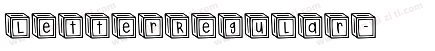 LetterRegular字体转换