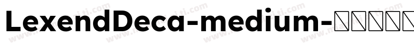 LexendDeca-medium字体转换