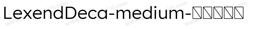 LexendDeca-medium字体转换