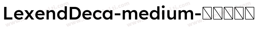 LexendDeca-medium字体转换