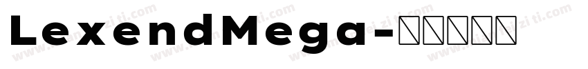 LexendMega字体转换