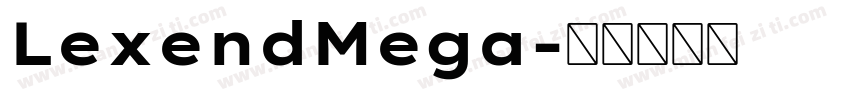 LexendMega字体转换