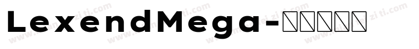 LexendMega字体转换