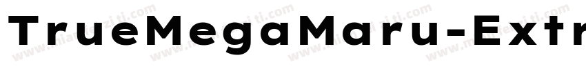 TrueMegaMaru-Extra字体转换