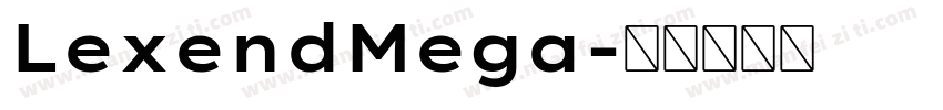 LexendMega字体转换