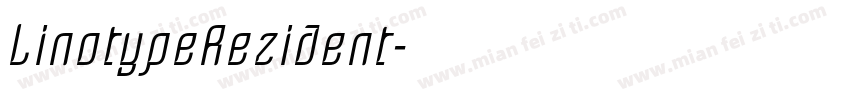 LinotypeRezident字体转换