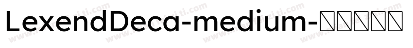 LexendDeca-medium字体转换