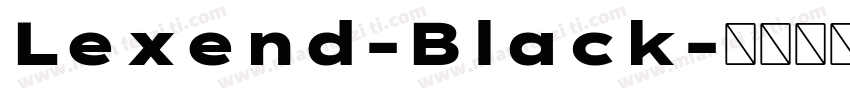 Lexend-Black字体转换