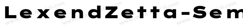 LexendZetta-SemiBold字体转换