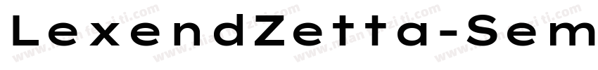 LexendZetta-SemiBold字体转换