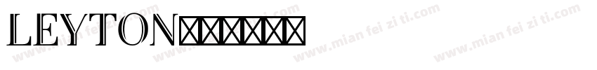 Leyton字体转换