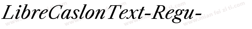 LibreCaslonText-Regu字体转换
