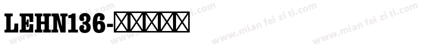 LEHN136字体转换
