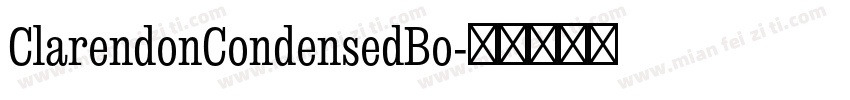 ClarendonCondensedBo字体转换