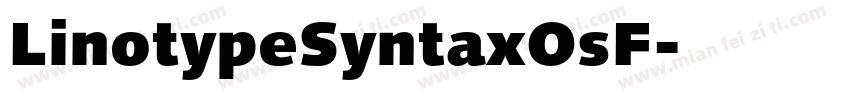 LinotypeSyntaxOsF字体转换